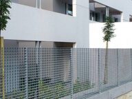 steel grating fence